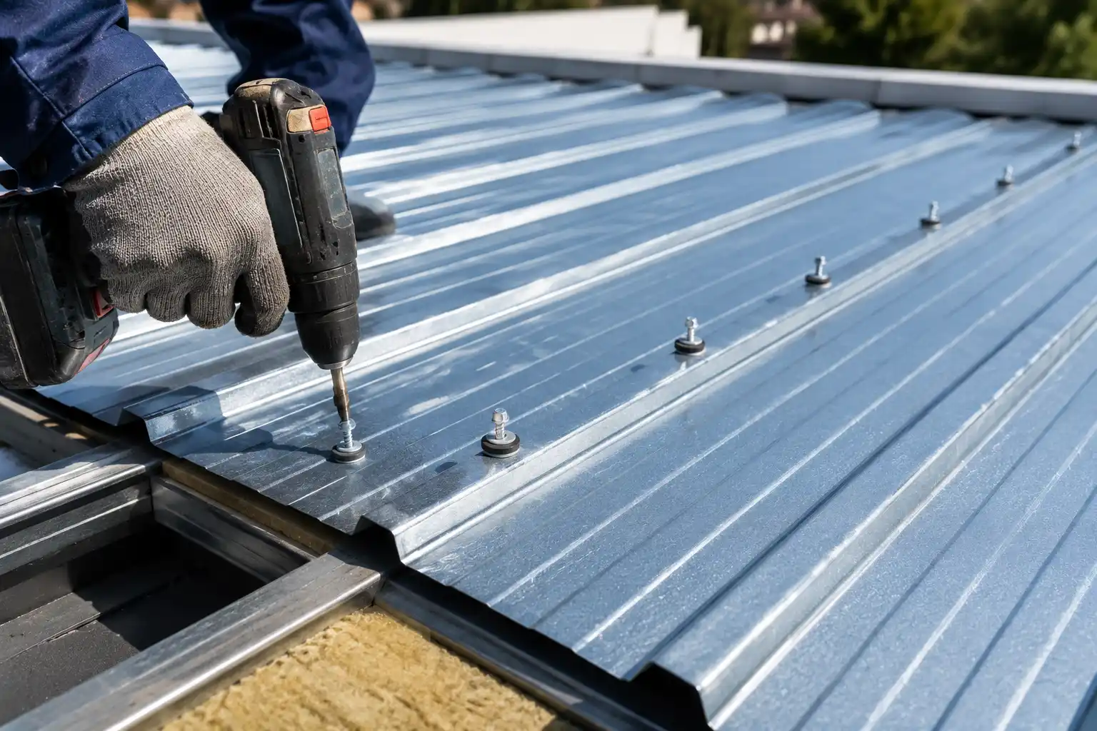 Instalación de techos de zinc